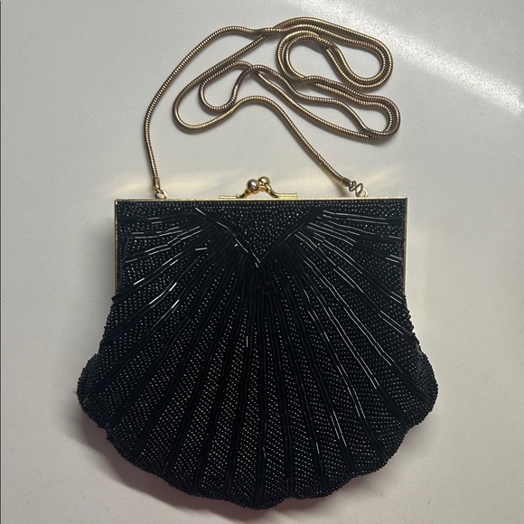 Hand Made Beaded Shell-Style Evening Purse - Picture 5 of 5